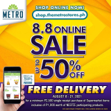 The Metro Stores – 8.8 Sale: Get Up to 50% Off
