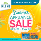 The Metro Stores – Department Store Summer Appliance Sale