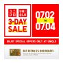 Uniqlo – 3-Day Sale