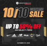 Urban Athletics – 10.10 Sale: Up to 50% Off on Select Items