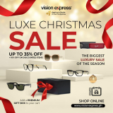 Vision Express – Luxe Christmas Sale: Up to 35% Off + 10% Off on Discounted Items