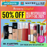 Watsons – Biggest Beauty Sale: Get 50% Off on All Bestsellers