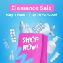 Watsons – Clearance Sale: Buy 1 Take 1 and Up to 50% Off Deals
