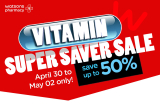 Watsons – Vitamin Super Saver Sale: Get Up to 50% Off
