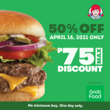 Wendy’s – Get 50% Off on Orders via GrabFood
