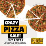 3-Day Buy 1, Get 1 Crazy Pizza Sale @ Yellow Cab Pizza