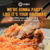Yabu – Get FREE Katsu on Your Birth Month Promo