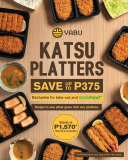 Yabu – Katsu Platters Starting at ₱1,570 via GrabFood