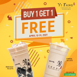 YiFang Fruit Tea – Buy 1 Get 1 FREE Promo
