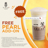 YiFang Taiwan Fruit Tea – FREE Pearl Add-On With Any Drink Purchase