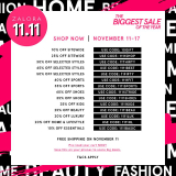 Zalora 11.11 Cheat Sheet