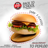 Zark’s Burgers – Back To School Promo