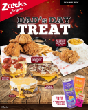 Zark’s Burgers – Dad’s Day Treat: Get FREE Juice Drinks and Hot Sauce