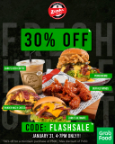 Zark’s Burgers – Flash Sale: Get 30% Off on Orders via GrabFood