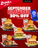 Zark’s Burgers September BlowOut Deal